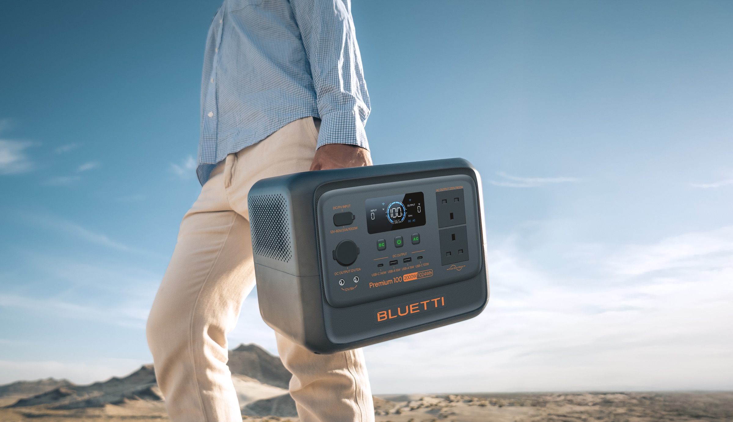 Portable backup power station for field use